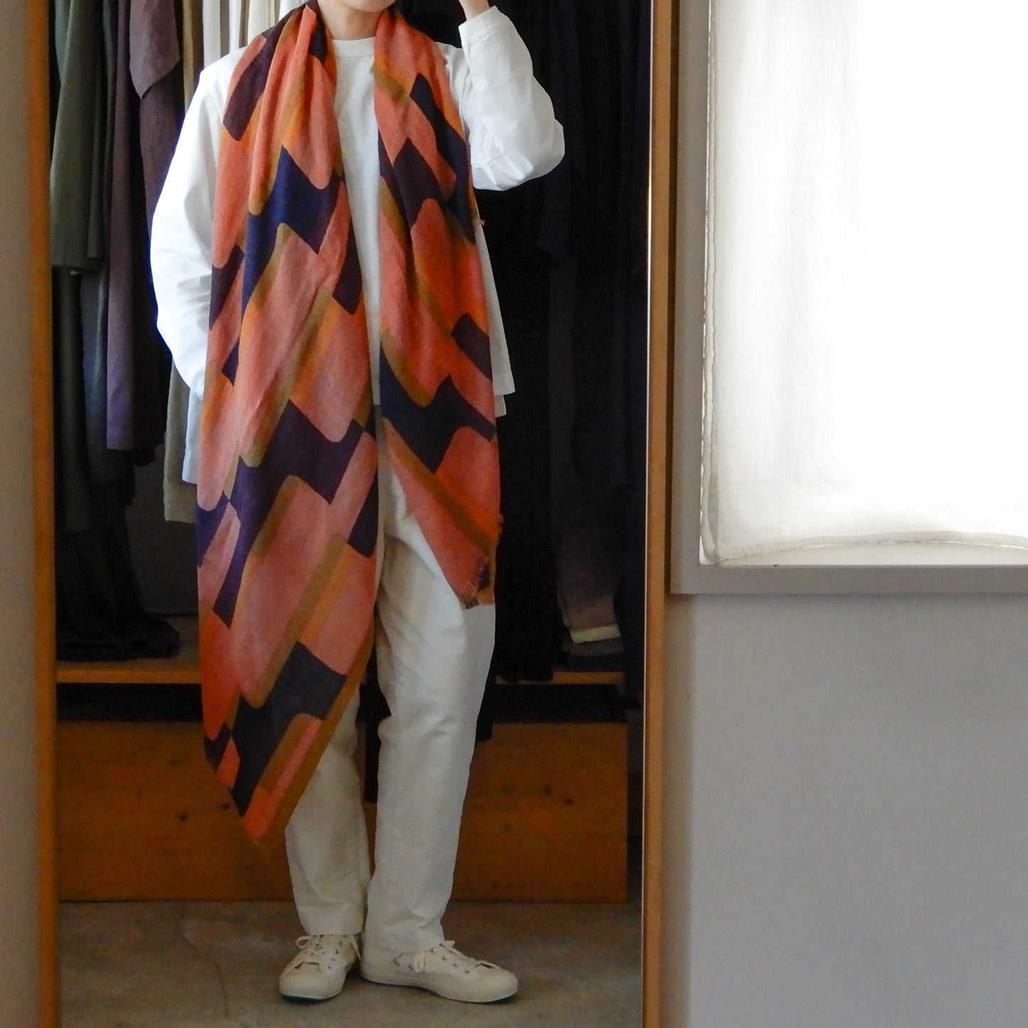 ウールフォレストショール Brown